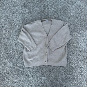 Women's Cream Cardigan Sweater